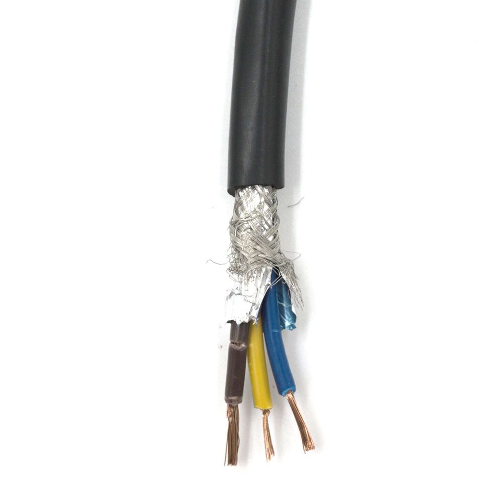 3-Core shielded cable for CNC Spindle, 1 Meter @ Gadgitech Trading