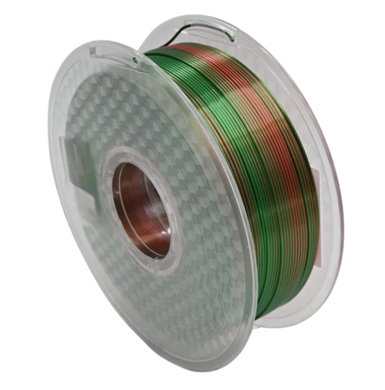 Cron Silk Filament 1kg 1.75mm Bi-Colour Pink & Dark Green