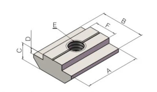 30 Series Slide T-Nuts, Pack of 5