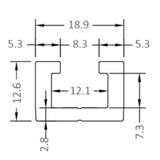 T-Track Aluminium Profile
