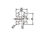 20 x 20 Aluminium V-Slot Profile - Gadgitech Trading 