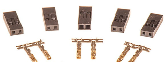 2-Way SIL connectors with pins