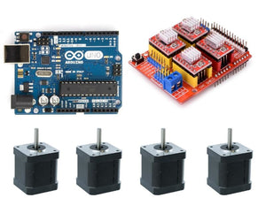 3 Axis Arduino Starter Kit With 4 Stepper Motors - Gadgitech Trading 
