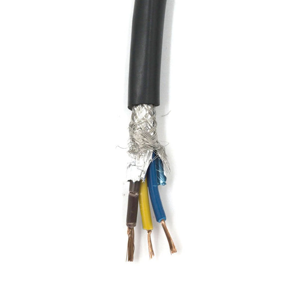 3-Core shielded cable for CNC Spindle, 1 Meter