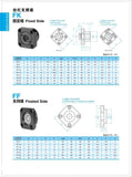 SFU12 Ball Screw Bearing Block Set FK10 & FF10